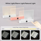 Led Book Light 2 In 1 Night Reading Lamp Usb Rechargeable 3 Color Dimming