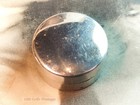 Tiny Minimalist Silver Tone-3cm-vintage Pill Box-206