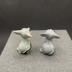 Lot Of 2 Vintage Hagen Renaker Mama Mouse Figurine Miniature Gray Mice  356