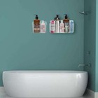 Wall-mounted Shower Caddy-adhesive Bathroom Storage Organizer Shelf Rack Holder