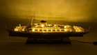 Andrea Doria With Lights Handmade Cruise Ship Model 34  Scale 1 250