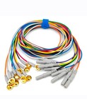 20 Pieces -eeg Gold Cup Electrodes  59 Inch Multicolor Cables  Din 1 5mm Plug