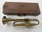 Vintage 1950s Brass Trumpet With Blessing Hard Carrying Case Untested Read