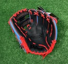 Wilson A2000 11  Pf11 Infield Baseball Glove Pedroia Fit - Sky Blue Red Navy