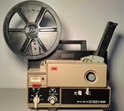8mm Projector  Elmo St-180e - Sound Or Silent Films