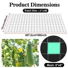 2 Pcs Garden Plant Trellis Netting  5 X 15 Ft Trellis Net Polyester Trellis N   