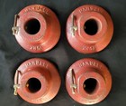 Lot Of Four Vintage York Barbell Standard 1  Weight Collars 3 75  In Diameter 