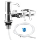 Built In Sink Soap Dispenser Stainless Steel Pump W  39 Inch Extension Tube Kit
