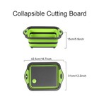 Camping Collapsible Cutting Board Dish Basin Bbq Prep Tub Camp Sink Dish Wash   