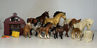 Lot Of 11 Breyer And Schleich Horses Includes Vintage 90s  Saddles  Accessories