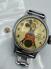 Vintage 1930s Ingersoll Mickey Mouse Watch - Runs For Parts Or Repair