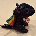 Ty Beanie Boos 6  Anora The Dragon Plush Stuffed Animal Ty Heart Tags Rainbow