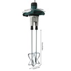 1800w Concrete Mortar Mixer Cement Grout Plaster Stirrer Double Paddle Mixer Usa