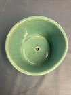 Vintage Mccoy Pottery Green Leaf Pattern Planter Flower Pot With Tray