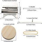 Darning Loom Speedweave Tool With 14 Hooks Small Weaving Kit For Repair And Diy