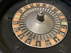 Vintage Used Metal Plastic Es Lowe Gambling Casino Game Small Roulette Wheel 
