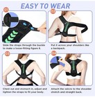 Posture Corrector Brace For Back   Shoulders  Adjustable Straps  One Size