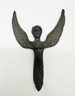 Antique French Brass Architectural Ornament Double Winged Lady