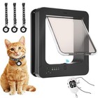 Smart Cat Door For Interior   Exterior  Microchip Cat Pet Door With 3 Collar    