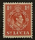 Travelstamps   St  Lucia Stamps Sg 130 - 1 1 2d Kgvi - 12 1 2p Mint Mogh