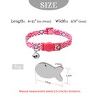 Personalized Cat Breakaway Collar With Name Tag   Quick Release Buckle Safety