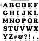 Iron-on Transfer Flock Letters White For Fabric 1-1 2 Inch  6 White - 6 Sheet