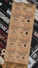 Vtg Lot 15 Valentine Theatre Unused Tickets Admit One 25 Cents Toledo Ohio Old