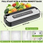 Vacuum Sealer Machine food Sealer Dry   Moist Food Modes built In Cutter digi   