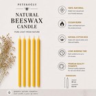 Peteko  lu 15-pack Beeswax Wish Candles     Handcrafted  Medium  Burgundy