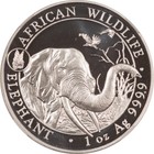 2018 Somalia 100 Shillings 1 Oz  999 Silver Elephant  Dog Privy - Ngc Ms-69