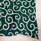 Japanese Furoshiki Antique Cotton Dark Green Arabesque Width Large Wrapping Clot