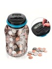 Digital Coin Counting Piggy Bank 1 8   l Vcertcpl Lcd Us Coins Jar     Auto   counter