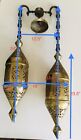 Vintage Moroccan Style Brass Chandelier   rare  