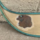 Beautiful Large Antique Letter   - Building Marquee Sign Bronze Porcelain Front