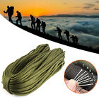 550lb Paracord Navy Green Iii Parachute Cord Nylon 7 Strand 100ft Camping Rope