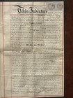 Antique 1874 Vellum Indenture Deed Canterbury England Revenue Stamp Framed Rare