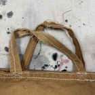 Vintage 40s 50s Brown Cotton Duck Canvas Utility Coal Tote Bag 18x19 Lightweight