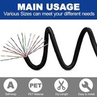 1 2  Split Braided Wire Sleeving Loom Woven For Automotive Wires audio Video