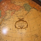 Large Mcm Replogle Floor Model Lighted World Globe On Walnut Base Signed 20thc