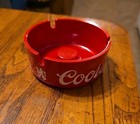 Vintage  coors Beer Ashtray  Red Plastic  cigarette  4   1980s Vgc
