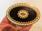 Vintage Powder Rouge Compace With Enamel Top
