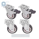 2 Inch Caster Wheels Set Of 4 Heavy Duty Locking Casters Swivel Casters
