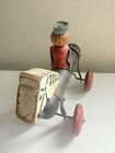 Antique 1925 Toy Tinkers Pony Tinker Horse Rider Mechanical Pull Toy Wood