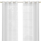 Set Of Two 84   White Solid Modern Window Panels