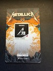 Metallica M72 World Tour Dublin Night 1 Fan Card New And Unused Code Venue Card