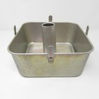 Square Comet Angel Food Cake Pan 2 Piece 9  Aluminum Bundt Tube With Feet