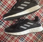 Adidas Unisex Kids Black White Mesh Athletic Sneakers Lace Up Size 3 Fy8893