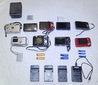 Lot Digital Cameras - Canon Powershot  Nikon Coolpix  Kodak  Parts repair Read