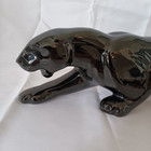 Vintage Royal Haeger Black Panther Ceramic Sculpture 17   Euc - No Cracks chips