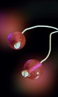 Vntg Clacker Balls - Pink Sparkle Us Seller